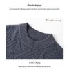 Raphenny Men's Round Neck Long Sleeve Wool Sweater AM816