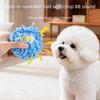 Funny Bite-Resistant Dog Vocal Flash Ball Glowing Soft Pet Interactive Pom-pom Ball Pet Mop Ball for Dogs Puppy Cats