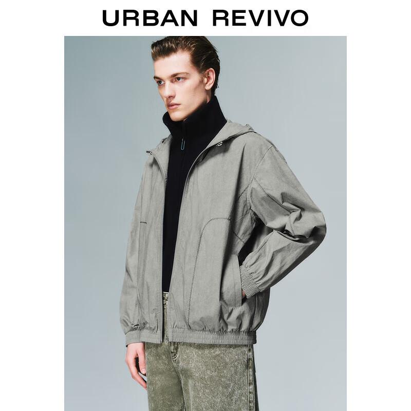 

UR Men s Textured Drawstring Hooded Jacket S