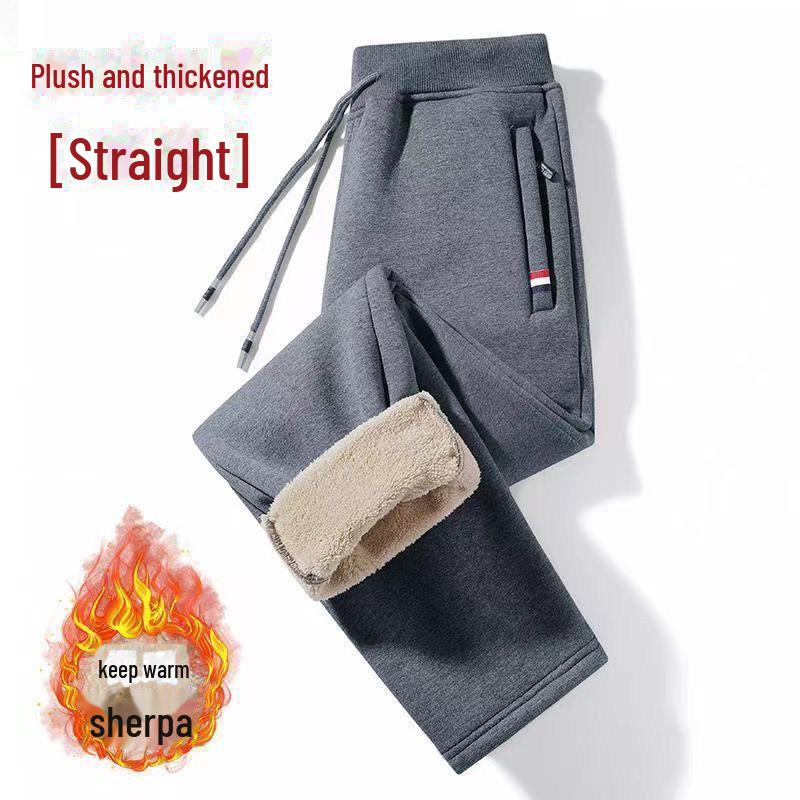 Men's Winter Clearance: Thick Cold-Proof Lamb Fleece Pants - Loose Casual Fit, Large Sizes Available