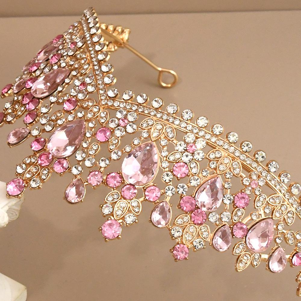 European and American Bestseller Rhinestone Princess Crown Headband for Weddings and Birthdays