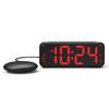 Digital Alarm Clock With Strong Vibrations And Multiple Ringtones For Adults