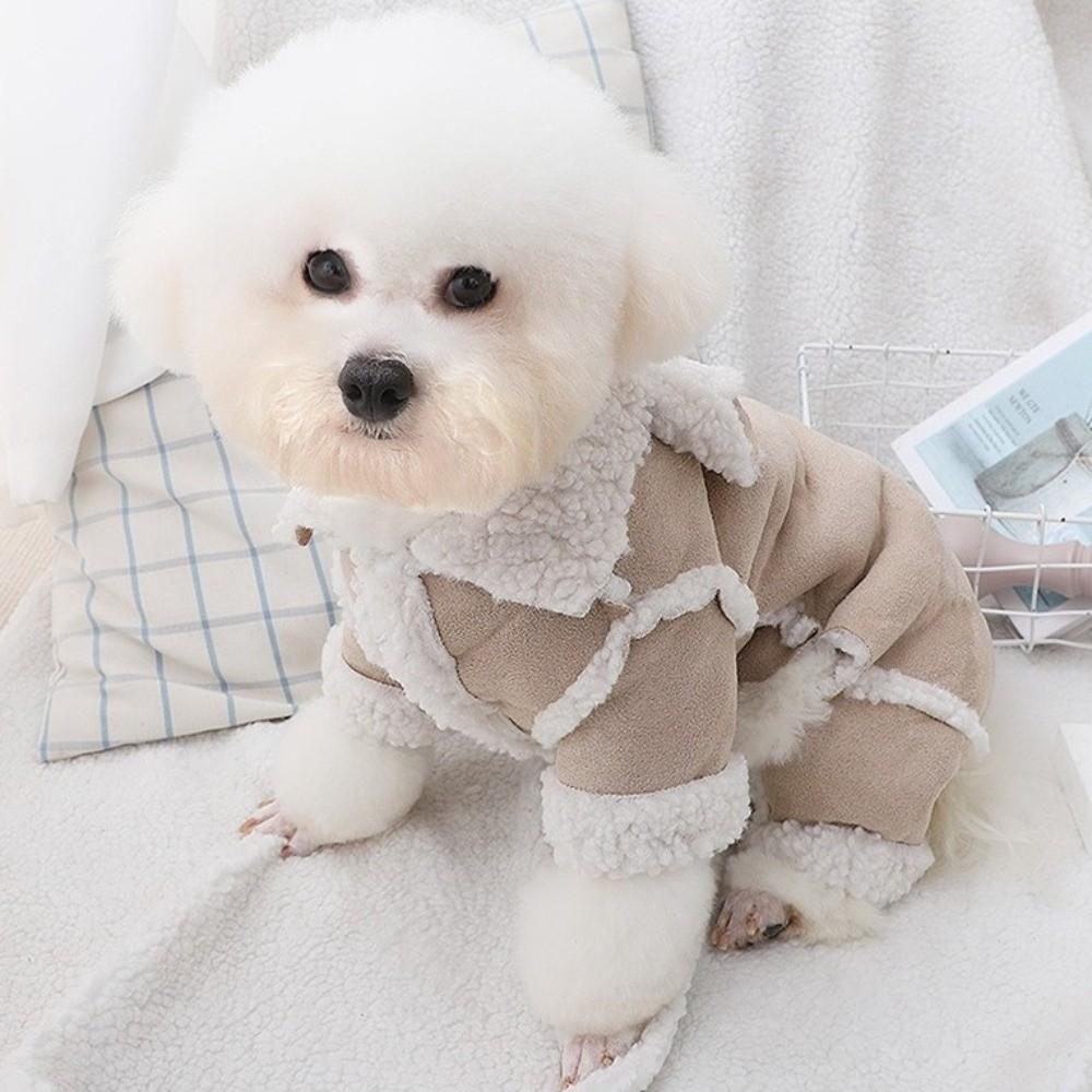 Thicken Four Legged Dog Clothes Warm Winter Dog Costume Cozy Dog Jumpsuit Outdoor Activities