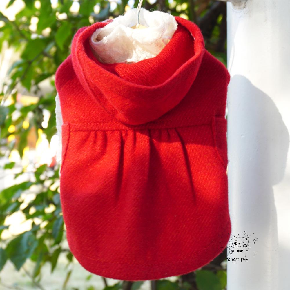 Tangqi Japon Modası Yün ve Dantel Kedi ve Köpek İçlik