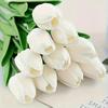 Elegant Artificial Tulip Flowers, Leaf Decorations, Perfect for Weddings, Photography Props, Home & Bedroom Decoration Gifts