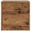 Nightstand with Rustic Wood Look 40 X 30 X 40 Cm Engineered Wood