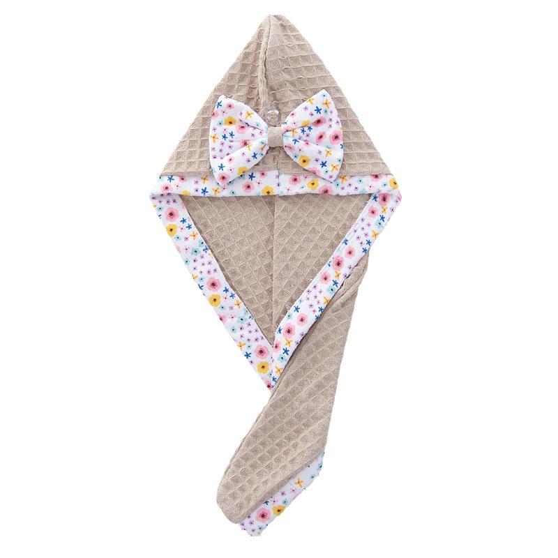 European and American waffle dry hair cap, absorbent microfiber bag head towel, bath dry hair towel, shower cap