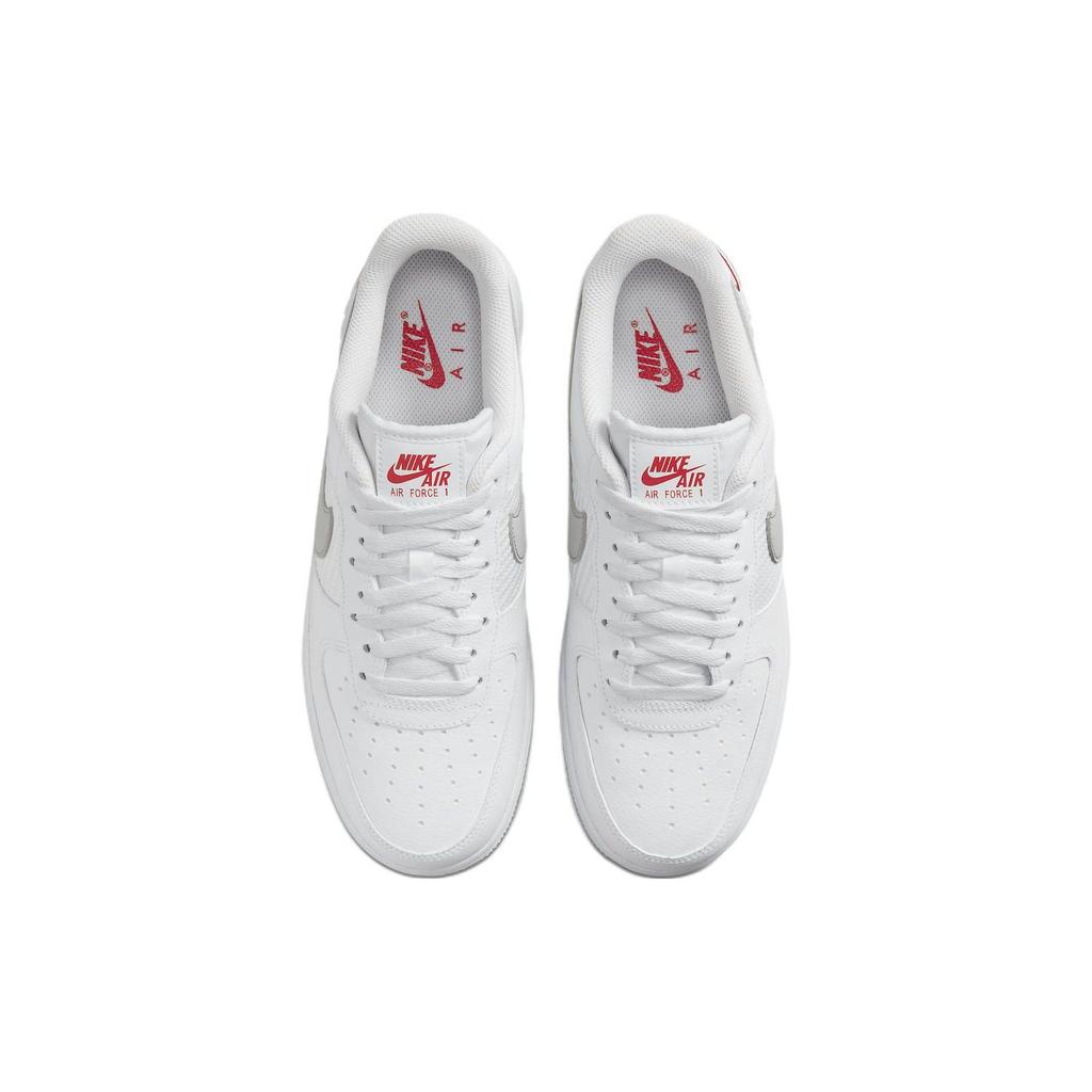 Nike Air Force 1 07 Double Swoosh - White Picante Men Sneakers Picante-Red Wolf-Grey FD0666-100