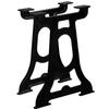 Table Legs - vidaXL - Y-frame - Cast Iron - Black - Industrial Style
