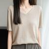 NaVaVa Women S Ice Cool Pearl V Neck ShorT SleeVe KniT T ShirT Nk3709