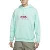 Nike Sweatshirts Unisex Mint Green Hooded Moderate Regular DR1039-379