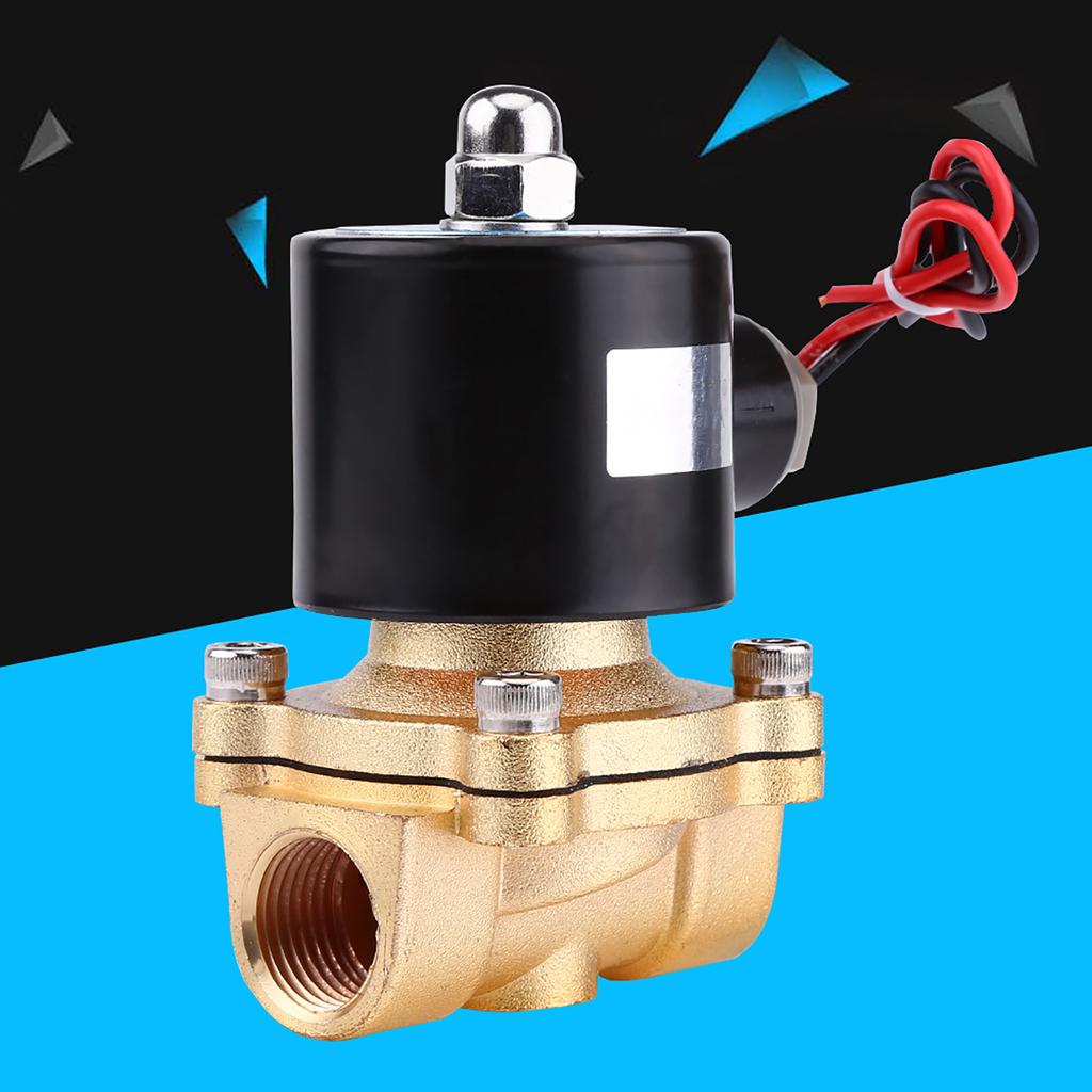 12V 1/2\\\" Normal Closed Electric Solenoid Valve for Water  Fuels Gas