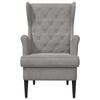 Armchair Light Grey Velvet