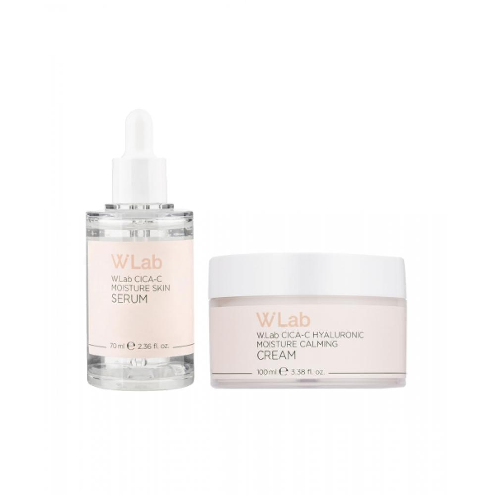 Wlab [Moisture Barrier Set] Cica Sea Moisture Skin Serum 70ml + Calming Cream 100ml NONE
