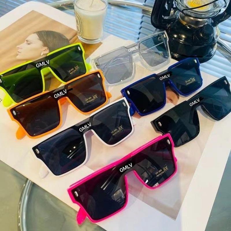 Children Vintage Square Sunglasses Girls' Decorative Rice Nail Fashion Sun Glasses Boy Outdoor Travel Eyewear Uv400