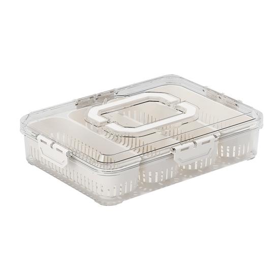 Snack Box Stackable Meal Prep Container with Lids Clear Plastic Food Storage Box Compact Meal Prep Box Kitchen Storage Container