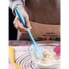 1pc Large Heat-Resistant Flexible Silicone Baking Spatula, Random Color, Easy To Clean, Kitchen Baking Tool, Cream Scraper