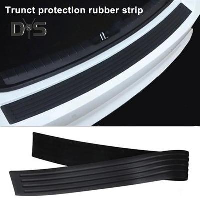 Car Rear Bumper Protector Guard Universal Black Silicone Scratch Resistant Trunk Door Entry Guards Accessory Trim Cover