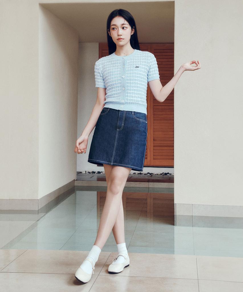 Lee Women'S Denim Mini Skirt Indigo Raw