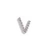 MamacitaSlay 316L Stainless Steel Mini Twisted 26 Initial Letters Charms DIY Necklace Bracelet Earrings Silver Color Accessories