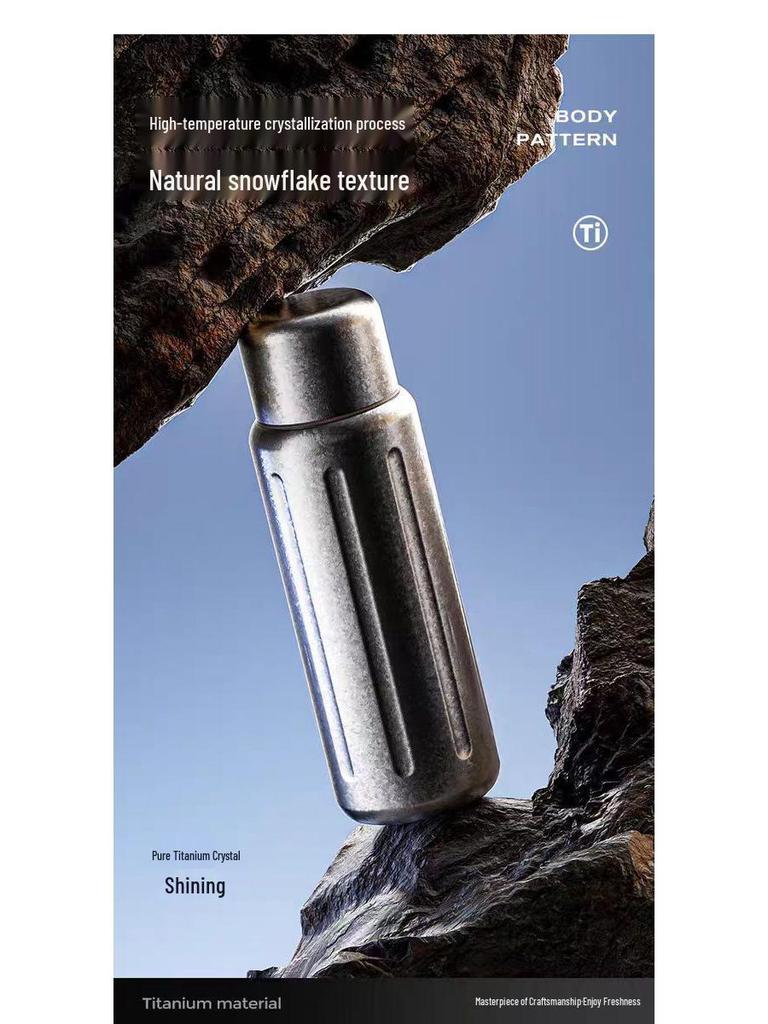 Premium Titanium Magnetic Insulated Cup - Double-Layer Vacuum Design with Tea and Water Separation for a High-End Business Gift