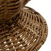 Vasi in Plastica Intrecciata Effetto Rattan con Design a Calice per Arredamento Casa e Composizioni Floreali Vasi Imitazione Rattan Regalo P9YB