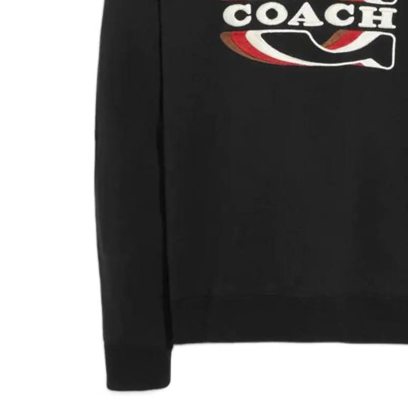 COACH FW22 Sweatshirt Men's Black (Unisex) Sweatshirts CE343 BLK