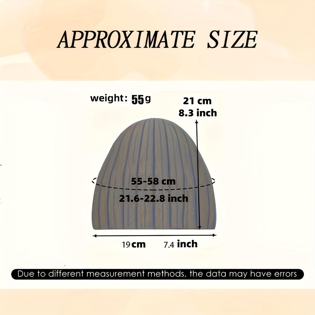 New Women's Multi-color Dot Diamond Pullover Knitted Hat Autumn and Winter Knitted Hat Warm Woolen Hat