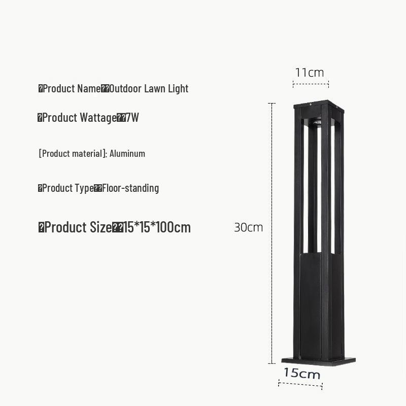 Minimalist LED Garden Lights for Parks and Pathways