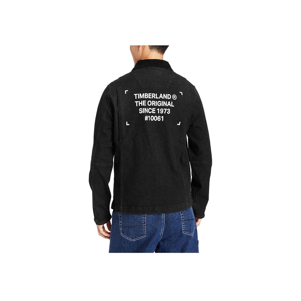 Timberland Casual Denim Jacket Men Jackets Black A2D7Z-BU5