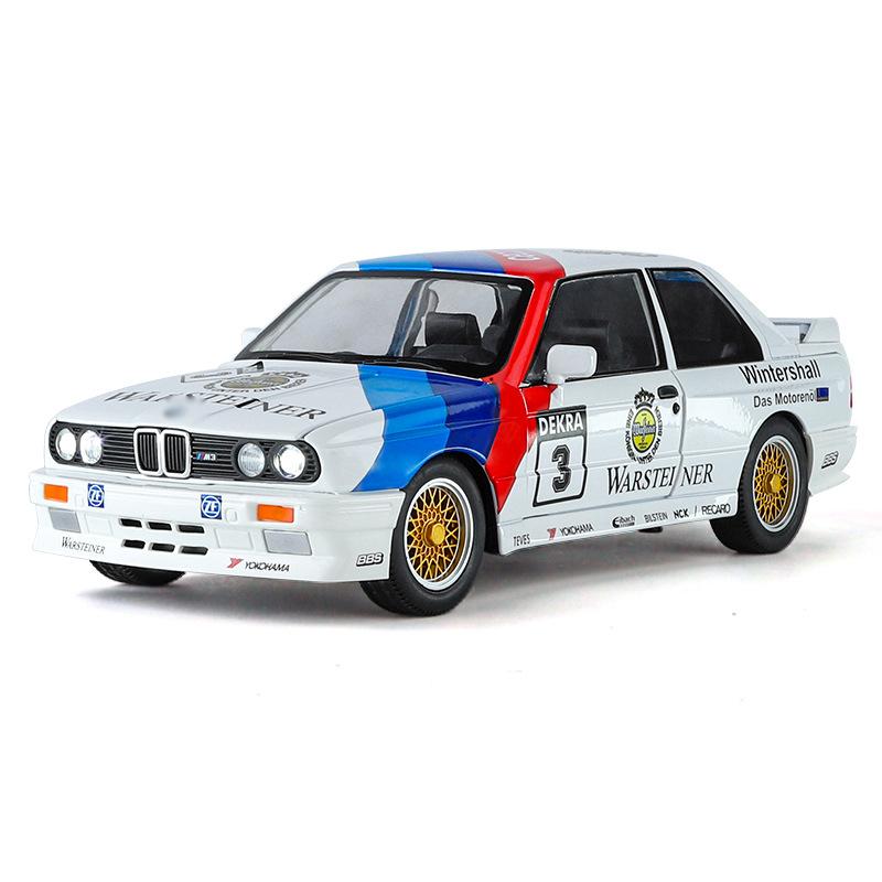 1/24 BMW M3 Sport EVO Alloy Sports Car Model Diecasts Metal Track Racing Car Vehicles Model Sound Light Simulation Kids Toy Gift