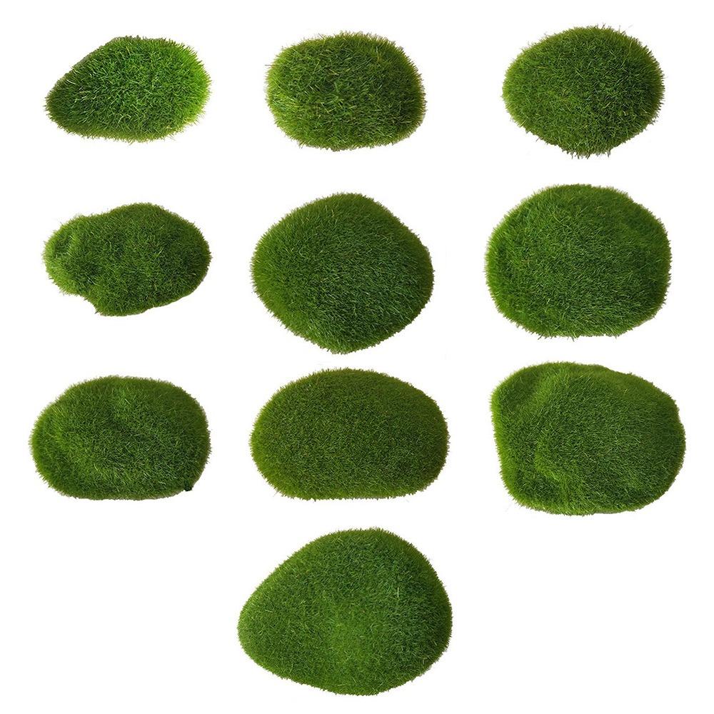 Garden Decorative Gravel Artificial Moss Rocks Fake Moss Stone Landscape Design