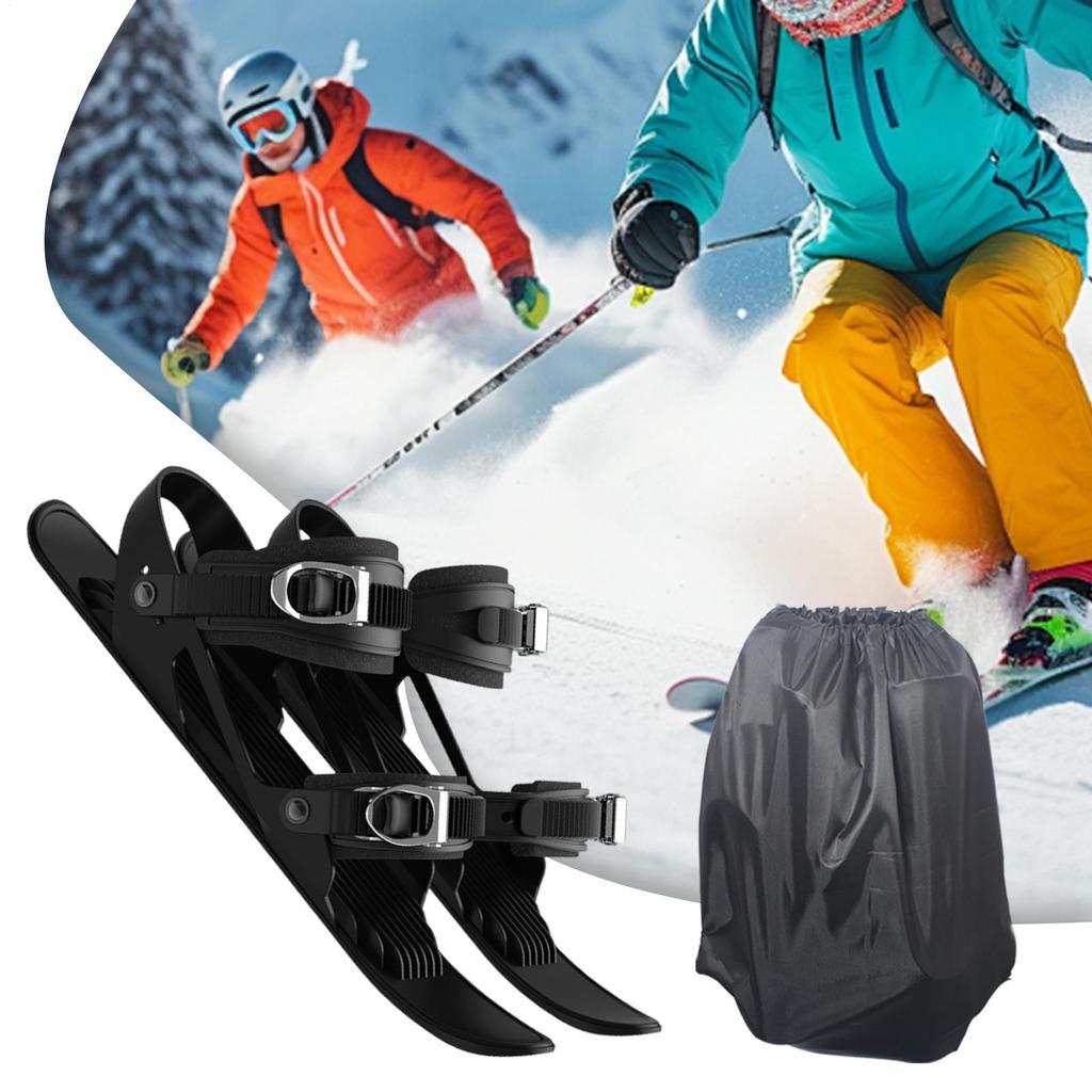 Kurze Ski Kurze Snowskates Kompaktes Skizubehör Multifunktionale Verstellbare Skitourenwerkzeuge Leichte Rutschfeste Schneefüße