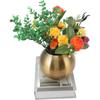 Round Vase Nordic Style Modern Stainless Steel Small Flower Vase Ornament Living Room Office Table Decoration for Home Decoration(Gold)