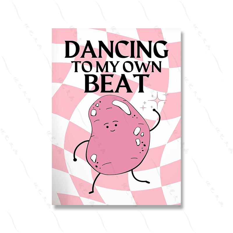 

Мультфильм «Плохая девочка», настенный художественный постер, модный розовый домашний декор для квартиры, поп-культура, общежитие, холст, картина, комната, уличные танцы 21x30cm No Framed