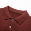 Men's Silk Wool Blend Knitted Polo Shirt