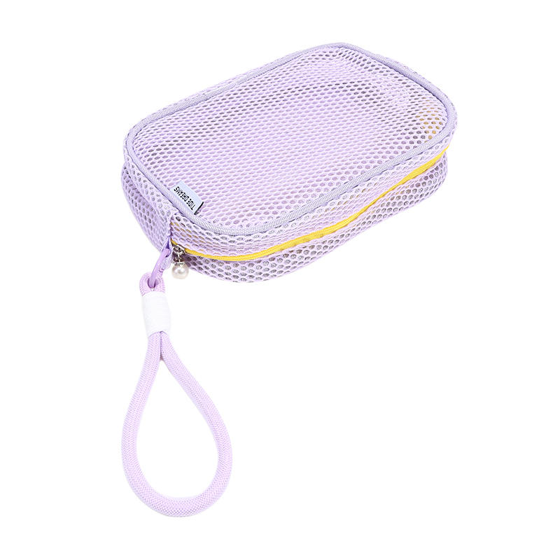 Dopamine Mesh Makeup Bag Women'S Large Capacity Portable Toiletry Bag Cosmetics Storage Bag Multifunctional Tote Bag