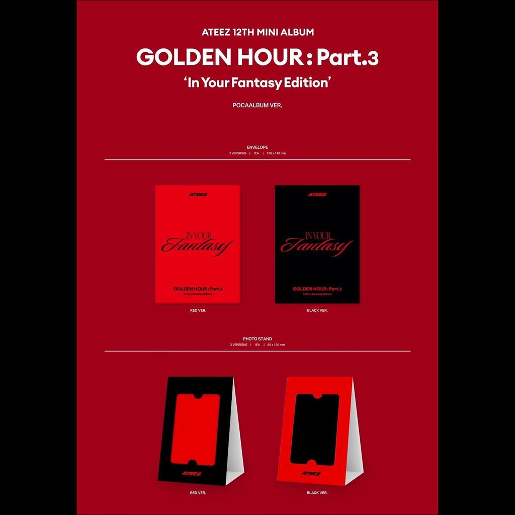 [Forhåndsbestilling] ATEEZ - GOLDEN HOUR Del 3 ‘In Your Fantasy Edition’ + Gratis gave