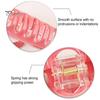 Scissors Rulers Design Hair Claw Thick Built-in Spring Claw, Transparent Soft Acrylic Shower with Office Accessories Curved Anti-Slip Teeth,