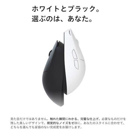 AIM1 Shigure Gaming Mouse Polling Rate 8000Hz 45g Ultra Lightweight Wireless Wired Compatible 80 Hours Battery Life (Black)
