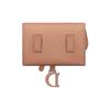 DIOR Saddle Ultra Matte Chain Nano Calfskin Crossbody Clutch Saddle Bag Shoulder Bag Women's Light Brown