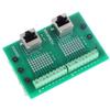 Ethernet Connector Breakout Board Fast Transmission DIN Rail Mount RJ45 M2 Terminal Block
