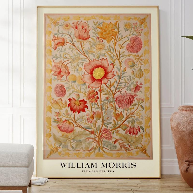 1PC Neutral William Morris Poster Poster Paper Print Home Living Room Bedroom Entrance Bar Cafe Art Painting Decoration