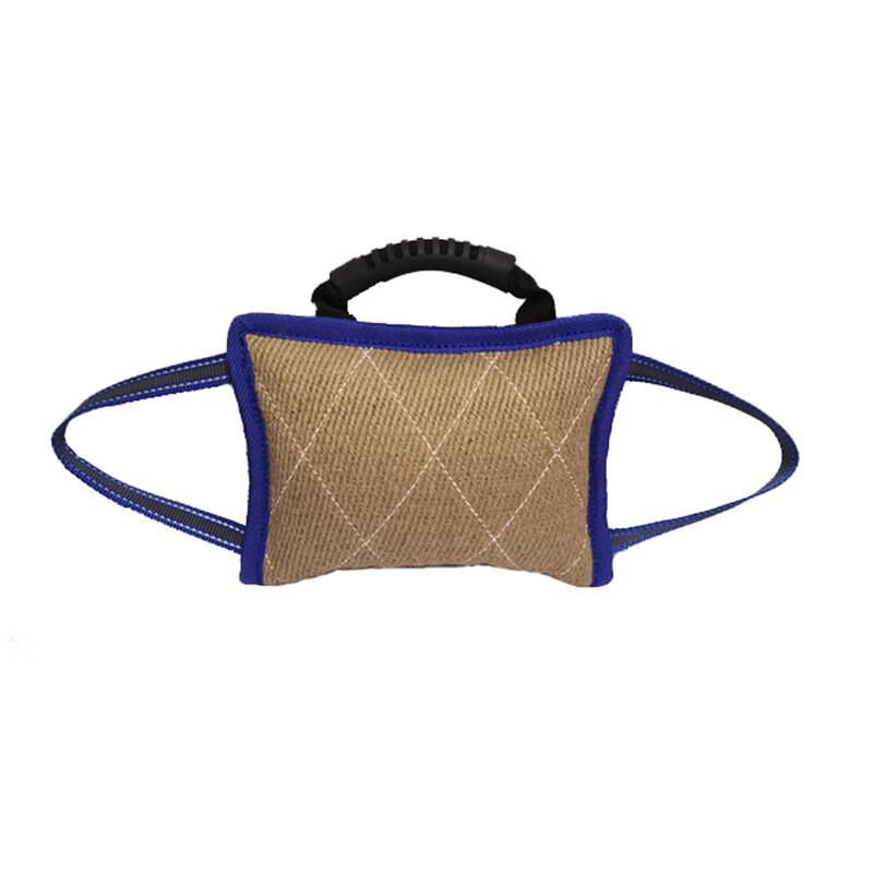 Jute Dog Training Bite Pillow with Handles