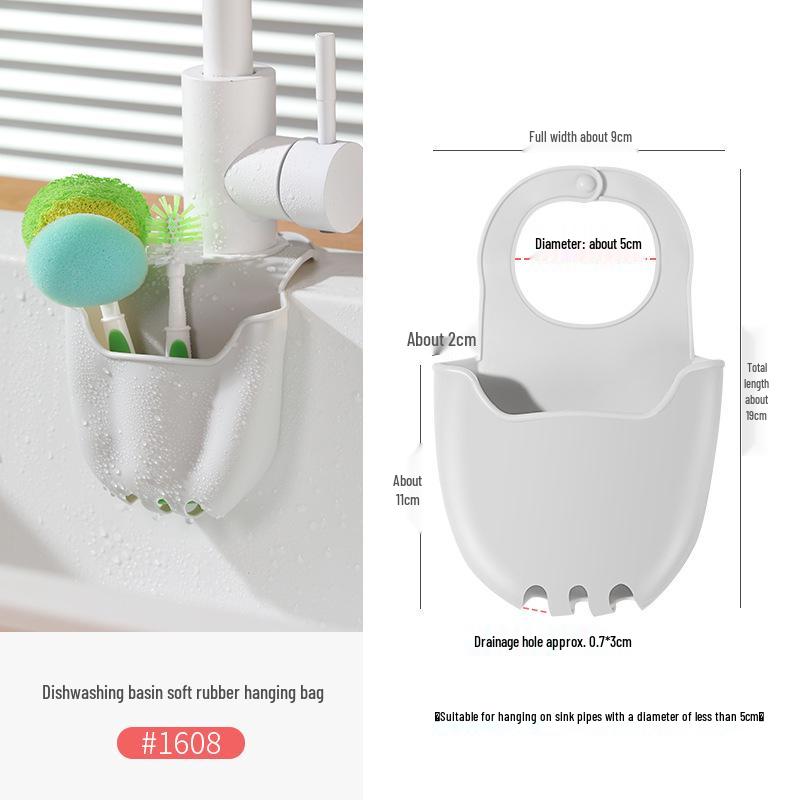 

Многофункциональный органайзер для кухонного смесителя: Японская корзина для слива в раковину и держатель для губки