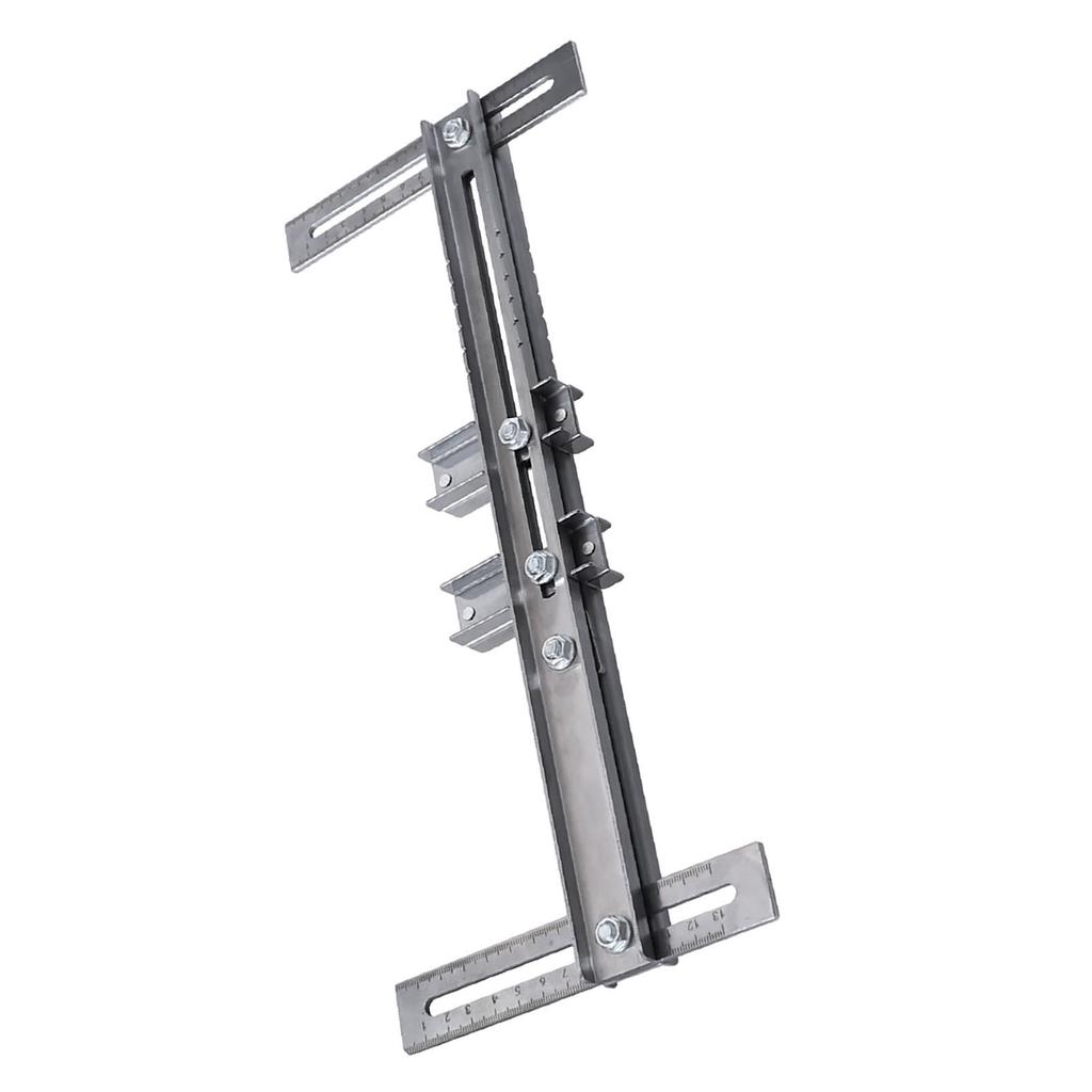 Cabinet Hardware Jig Template Stainless Steel Closet Hanging Rod Locator Guide Jig