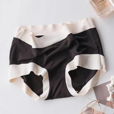 Жіноча безшовна дихаюча антибактеріальна нижня білизна великого розміру з плоскою бавовною та середньою високою талією