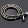 1.5m Chrome Stainless Steel Shower Hose Flexible Anti-Twist Leakproof Metal Pipe Tube for Bathroom Handheld Showerhead Extension G1/2 Replacement