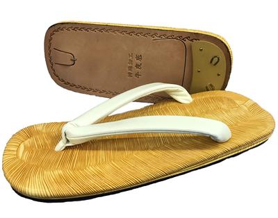 Japanese-made Sandals (setta) with Genuine Leather Sole and Straps (L Size: 26-27cm)