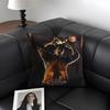 SSaw MassacreE Movie Cushion Cover Natural Linen Organic Fabric DoubleSided Printing Sofa Home Decor Gift Pillow Case